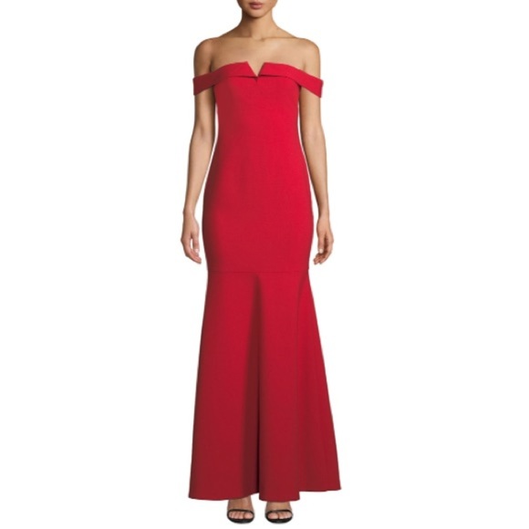 LIKELY Misisco Off Shoulders Trumpet Godet Gown 4 - Picture 2 of 6